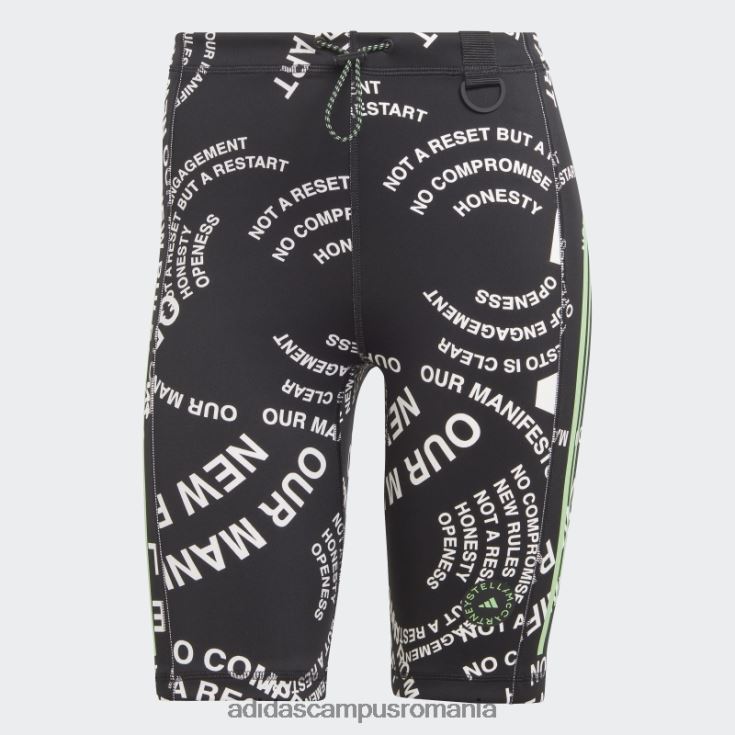 adidas campus romania de stella mccartney truecasuals scuba short white unisex alb negru J266N216940