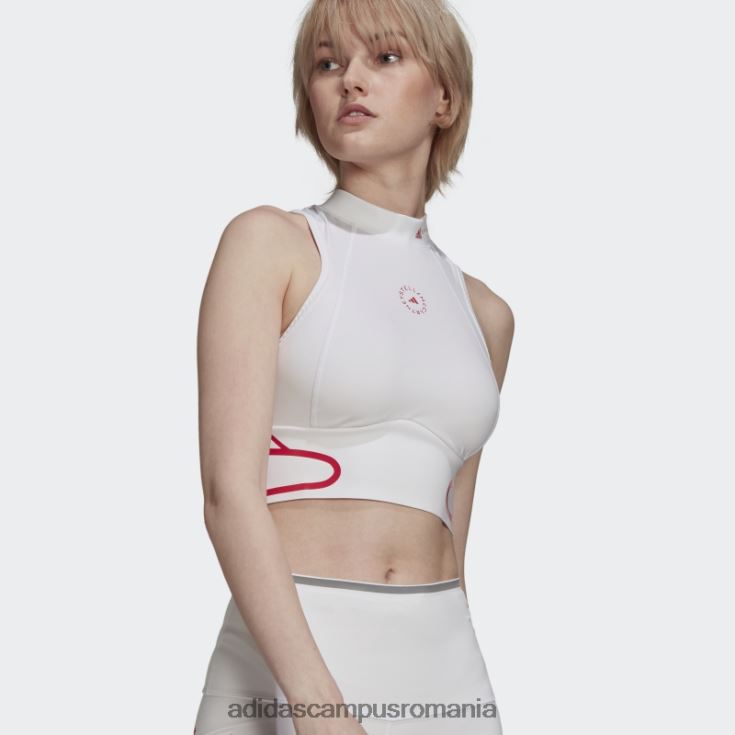 adidas campus romania de stella mccartney truepace heat.rdy running crop top la moda albă unisex alb J266N22576