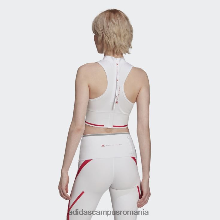 adidas campus romania de stella mccartney truepace heat.rdy running crop top la moda albă unisex alb J266N22576