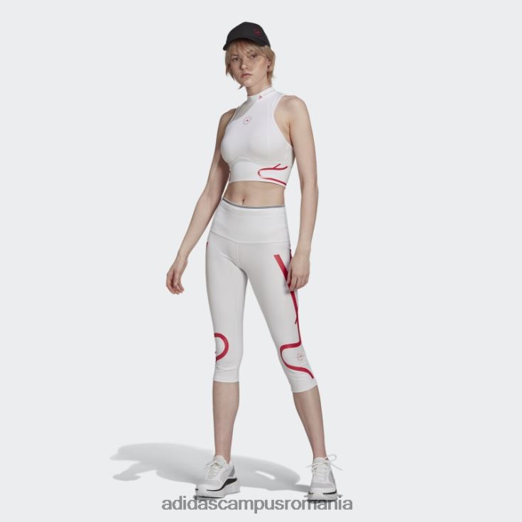 adidas campus romania de stella mccartney truepace heat.rdy running crop top la moda albă unisex alb J266N22576