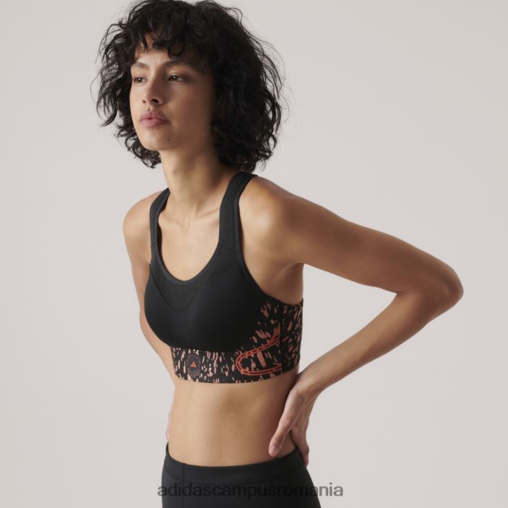 adidas campus romania de stella mccartney truepace sutien sport de înaltă susținere pământ fashion unisex pământ/negru J266N210137