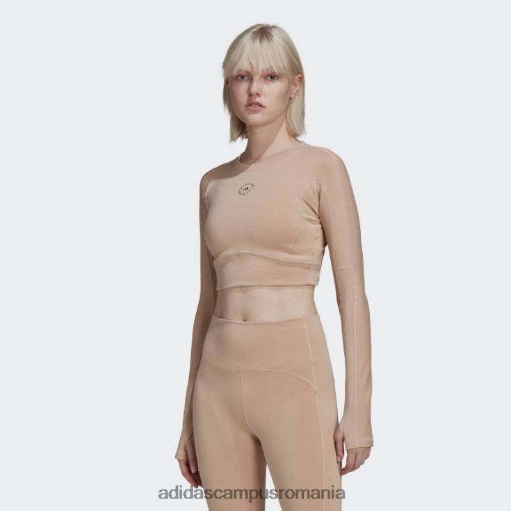 adidas campus romania de stella mccartney truestrength trunchiat mânecă lungă frasin perlă fierbinte unisex perlă de frasin J266N22470