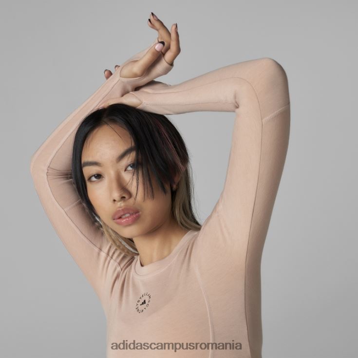 adidas campus romania de stella mccartney truestrength trunchiat mânecă lungă frasin perlă fierbinte unisex perlă de frasin J266N22470
