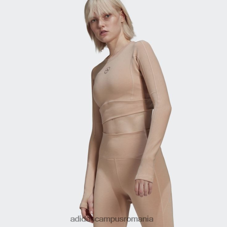 adidas campus romania de stella mccartney truestrength trunchiat mânecă lungă frasin perlă fierbinte unisex perlă de frasin J266N22470