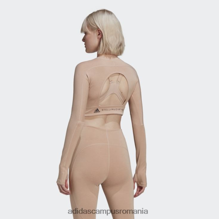 adidas campus romania de stella mccartney truestrength trunchiat mânecă lungă frasin perlă fierbinte unisex perlă de frasin J266N22470