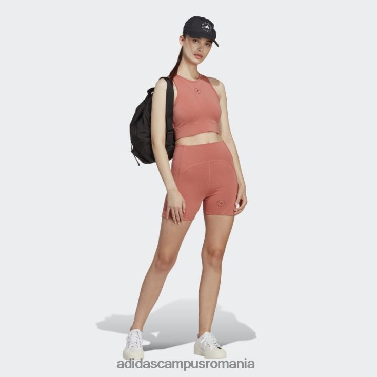 adidas campus romania de stella mccartney truestrength yoga crop top pământ unisex pământ/negru J266N217285