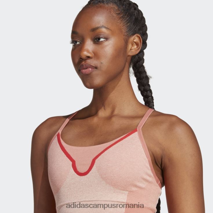 adidas campus romania earth by stella mccartney sutien sport cu suport mediu fierbinte unisex pământ/migdale/cayenne ars J266N223758