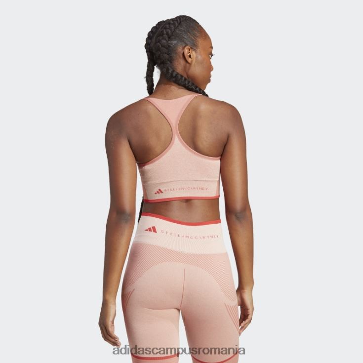 adidas campus romania earth by stella mccartney sutien sport cu suport mediu fierbinte unisex pământ/migdale/cayenne ars J266N223758