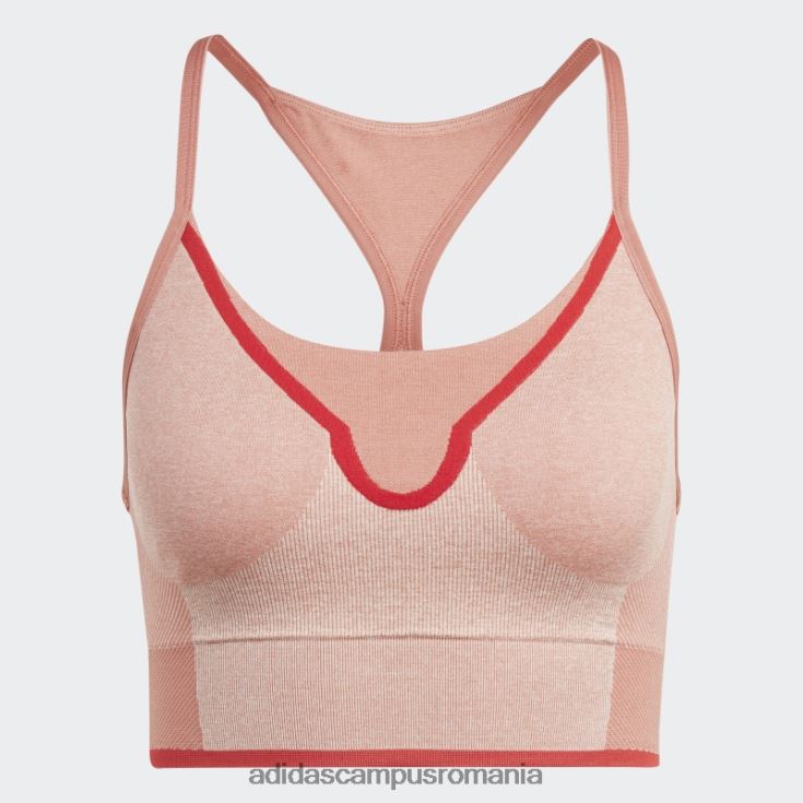 adidas campus romania earth by stella mccartney sutien sport cu suport mediu fierbinte unisex pământ/migdale/cayenne ars J266N223758