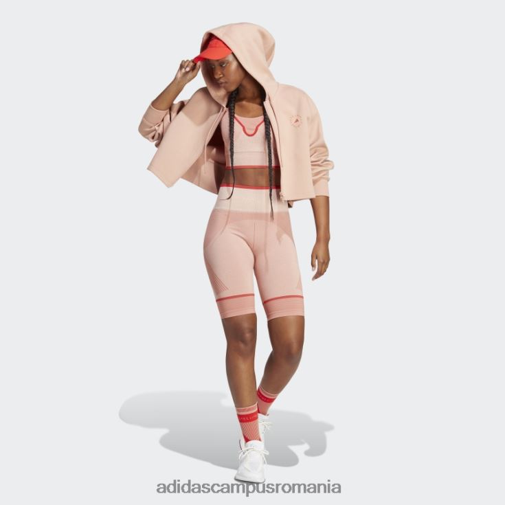 adidas campus romania earth by stella mccartney sutien sport cu suport mediu fierbinte unisex pământ/migdale/cayenne ars J266N223758