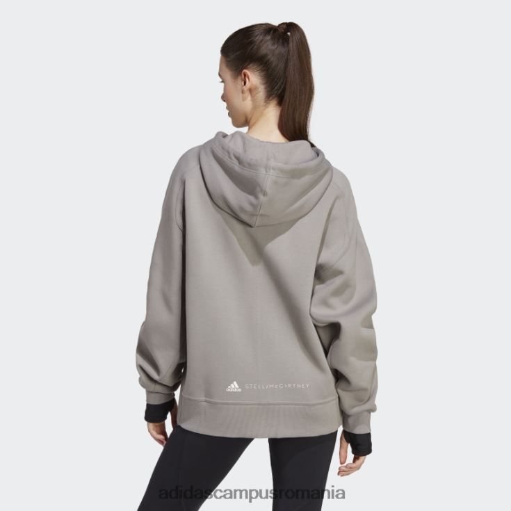 adidas campus romania hanorac cu fermoar complet, gri porumbel de stella mccartney unisex gri porumbel J266N216662