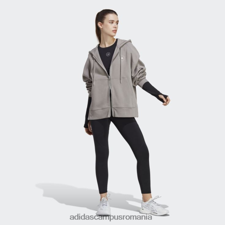 adidas campus romania hanorac cu fermoar complet, gri porumbel de stella mccartney unisex gri porumbel J266N216662