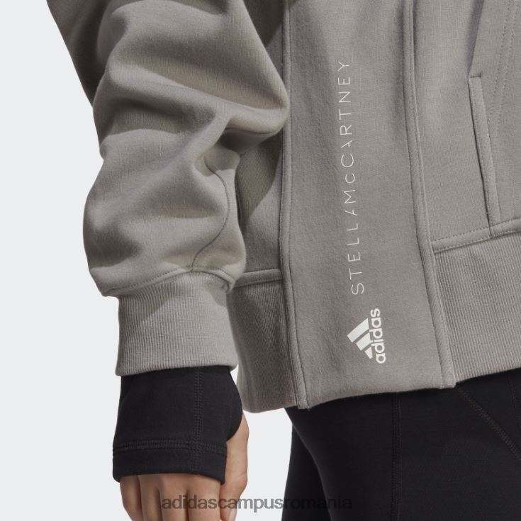 adidas campus romania hanorac cu fermoar complet, gri porumbel de stella mccartney unisex gri porumbel J266N216662