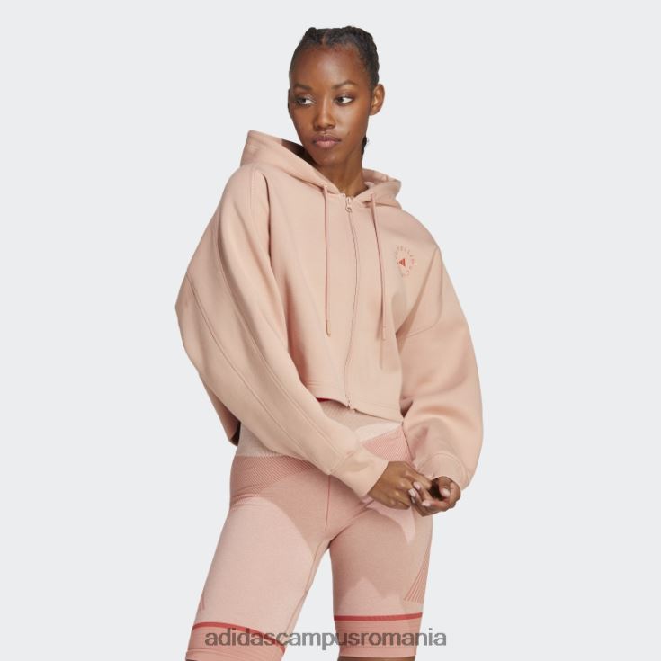 adidas campus romania hanorac decupat cu capota de moda almond moale by stella mccartney unisex migdale moale J266N216924