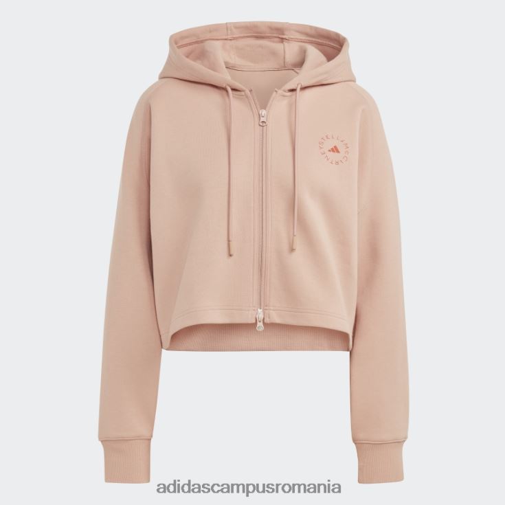 adidas campus romania hanorac decupat cu capota de moda almond moale by stella mccartney unisex migdale moale J266N216924