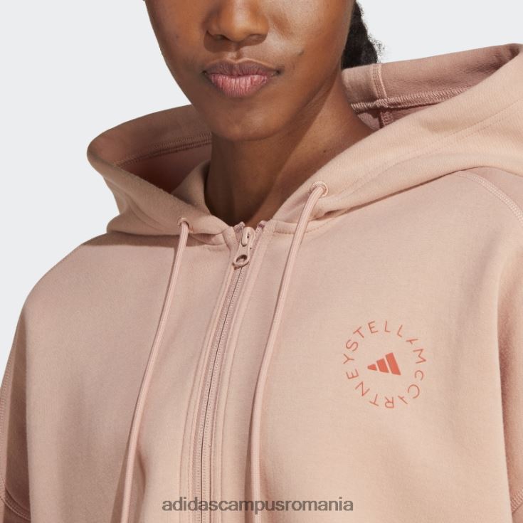 adidas campus romania hanorac decupat cu capota de moda almond moale by stella mccartney unisex migdale moale J266N216924