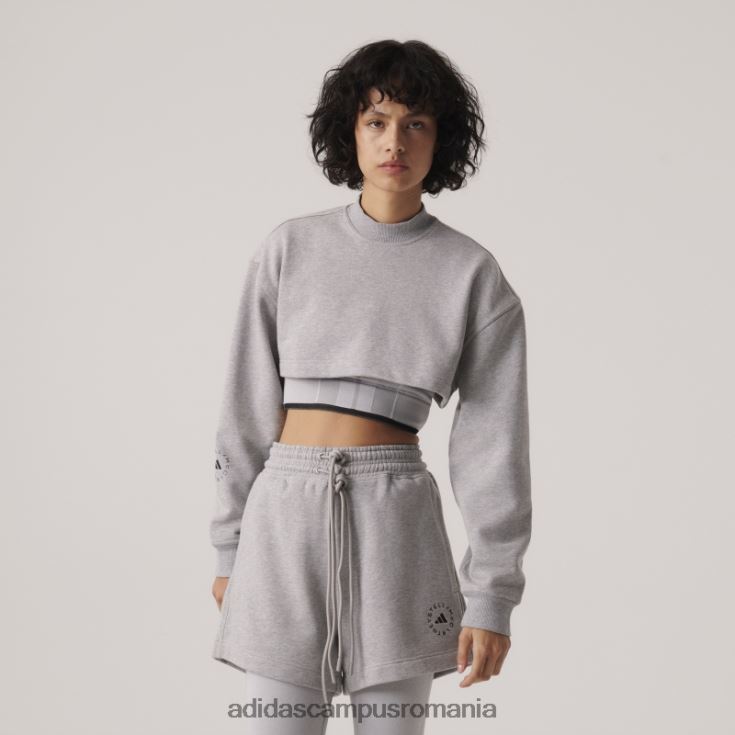 adidas campus romania hanorac decupat, gri mediu de stella mccartney truecasuals unisex gri mediu J266N216645