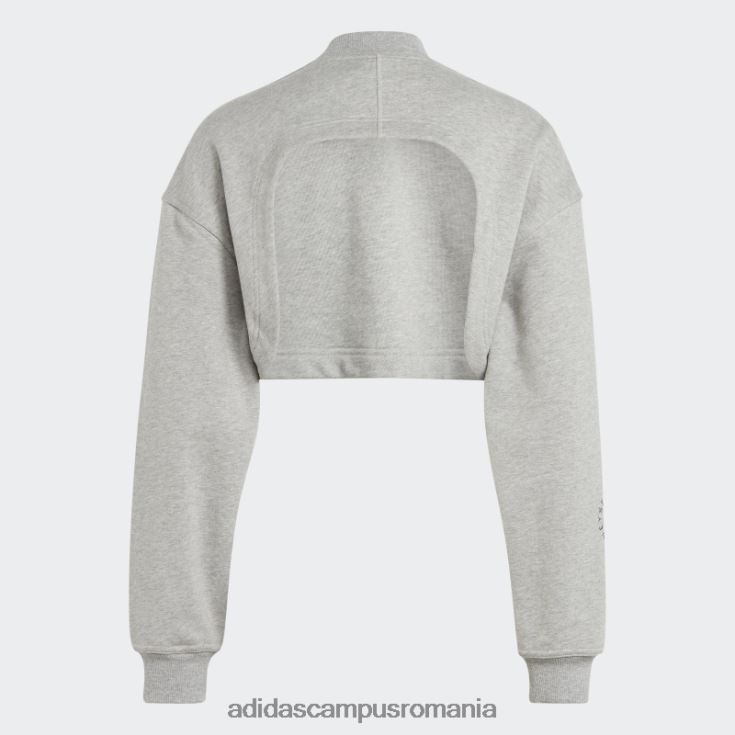 adidas campus romania hanorac decupat, gri mediu de stella mccartney truecasuals unisex gri mediu J266N216645