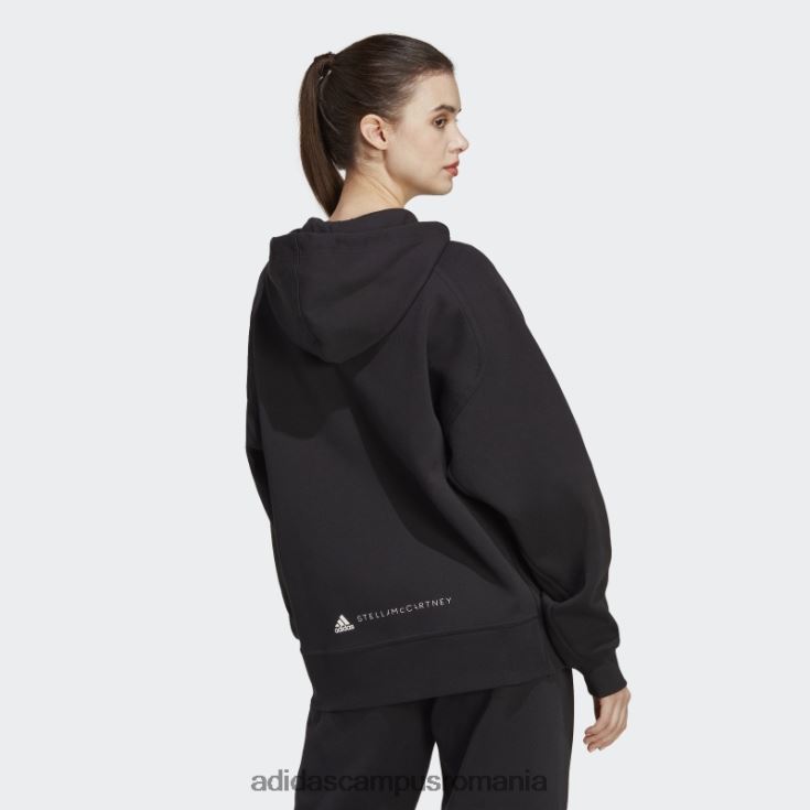 adidas campus romania hanorac negru by stella mccartney cu fermoar complet unisex alb negru J266N210055