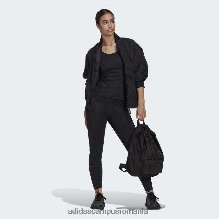 adidas campus romania jachetă bomber țesătă black hot by stella mccartney unisex negru/galben șoc J266N22603
