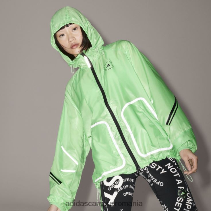 adidas campus romania jachetă de alergare truepace de stella mccartney verde flash unisex verde intermitent J266N210241
