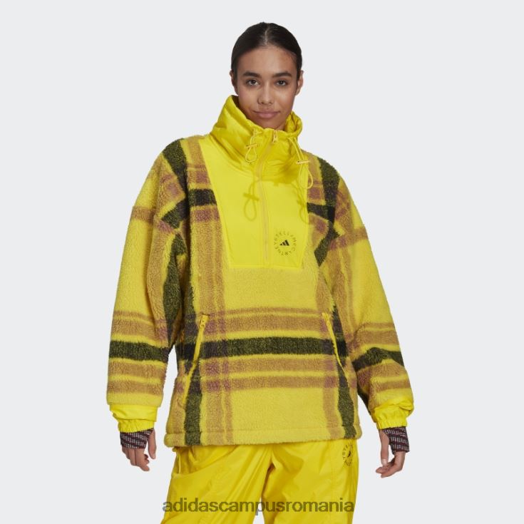 adidas campus romania jachetă de iarnă din jacquard din lână galben fierbinte by stella mccartney unisex galben/camel/negru J266N224080
