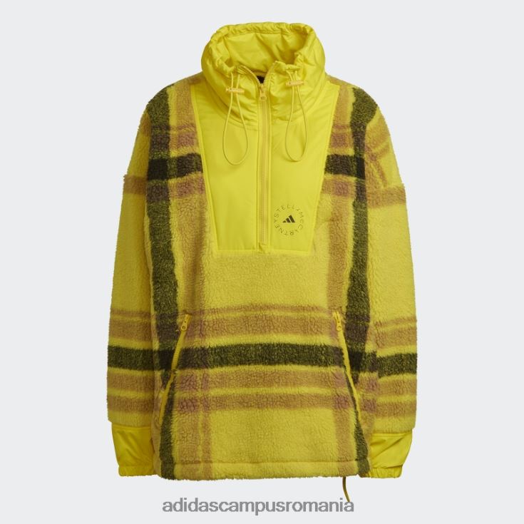 adidas campus romania jachetă de iarnă din jacquard din lână galben fierbinte by stella mccartney unisex galben/camel/negru J266N224080