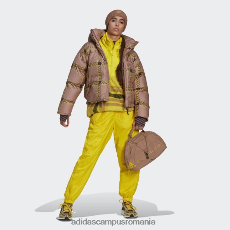 adidas campus romania jachetă de iarnă din jacquard din lână galben fierbinte by stella mccartney unisex galben/camel/negru J266N224080