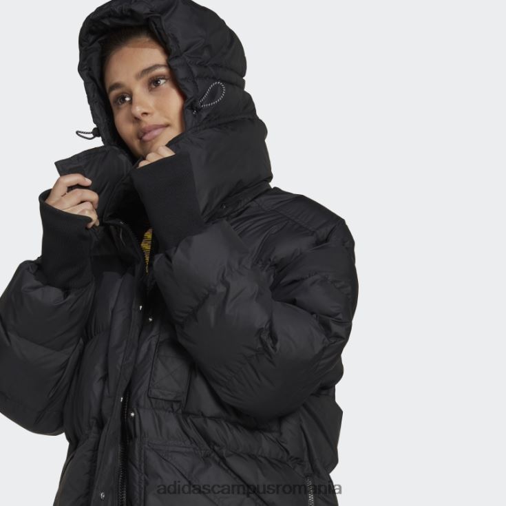 adidas campus romania jachetă de iarnă lungă, căptușită, de către stella mccartney unisex negru J266N29271