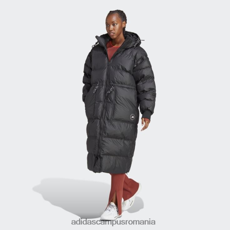 adidas campus romania jachetă de iarnă lungă căptușită neagră by stella mccartney unisex negru J266N29571