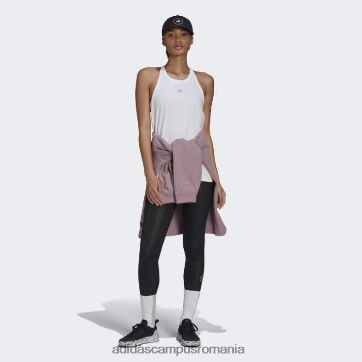 adidas campus romania maiou alb de stella mccartney fierbinte unisex alb J266N22654