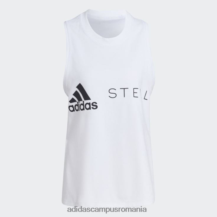 adidas campus romania maiou cu logo alb fashion by stella mccartney sportswear unisex alb J266N22314