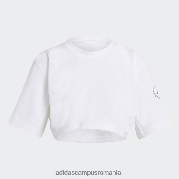 adidas campus romania modă albă de stella mccartney viitorul teren de joacă crop top unisex alb J266N216660