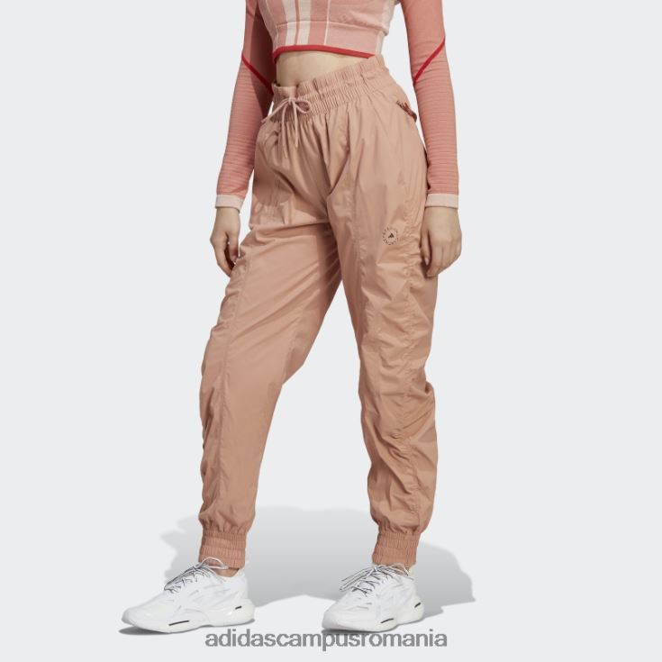 adidas campus romania modă de migdale moale de stella mccartney pantaloni de jogging țesuți truecasuals unisex migdal moale/negru J266N217253