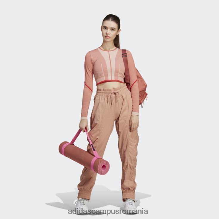 adidas campus romania modă de migdale moale de stella mccartney pantaloni de jogging țesuți truecasuals unisex migdal moale/negru J266N217253