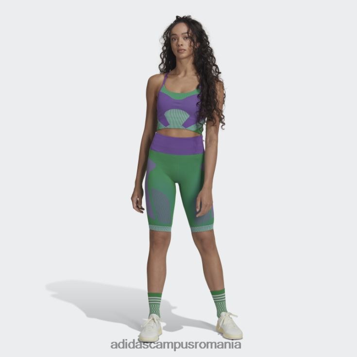 adidas campus romania mov de stella mccartney sutien de susținere ușoară tricot yoga truestrength unisex violet/verde/violet deplasat J266N22513