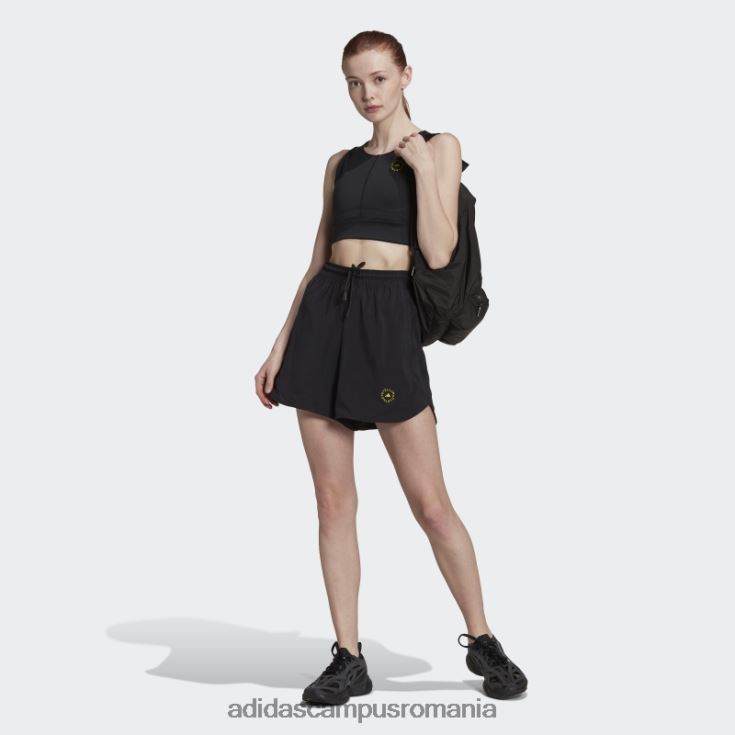 adidas campus romania negru de stella mccartney pantaloni scurți de antrenament truepurpose fashion unisex negru J266N22516