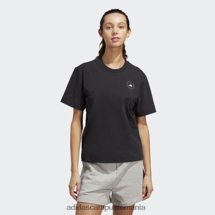 adidas campus romania negru de stella mccartney truecasuals tricou sport obișnuit fierbinte unisex negru J266N217284