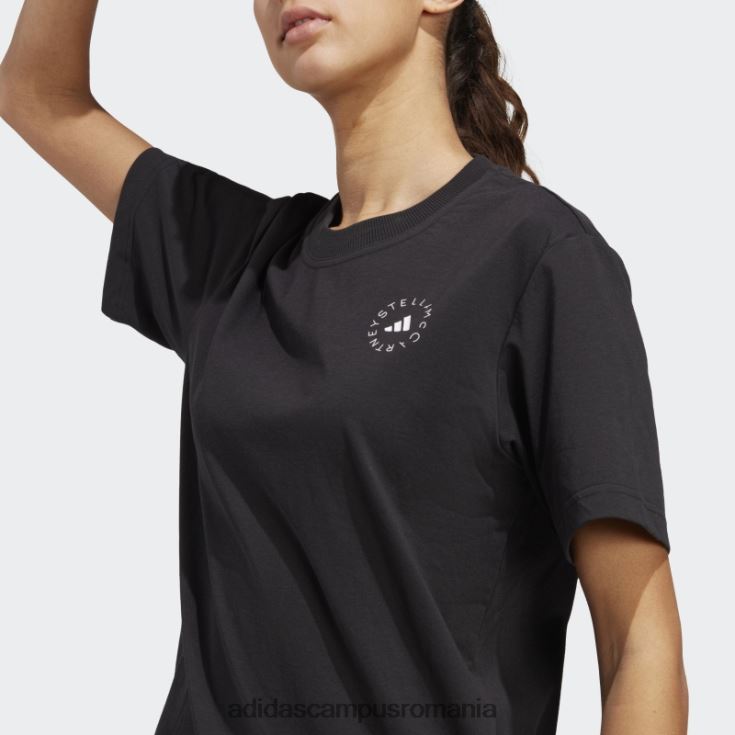 adidas campus romania negru de stella mccartney truecasuals tricou sport obișnuit fierbinte unisex negru J266N217284