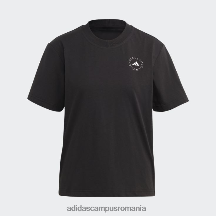 adidas campus romania negru de stella mccartney truecasuals tricou sport obișnuit fierbinte unisex negru J266N217284
