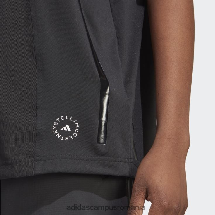 adidas campus romania negru de stella mccartney truepace alergând modă tricou largi unisex negru J266N216563