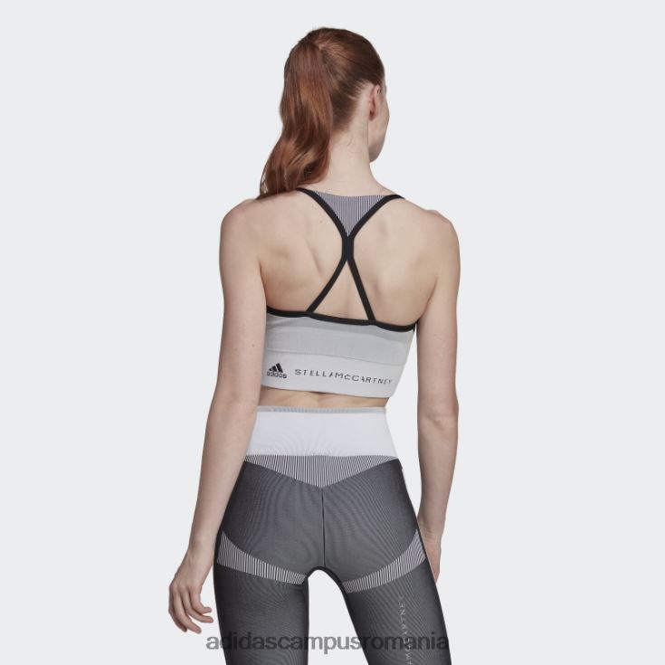 adidas campus romania negru de stella mccartney truestrength yoga tricot sutien ușor de susținere fierbinte unisex negru/alb/onix J266N22420