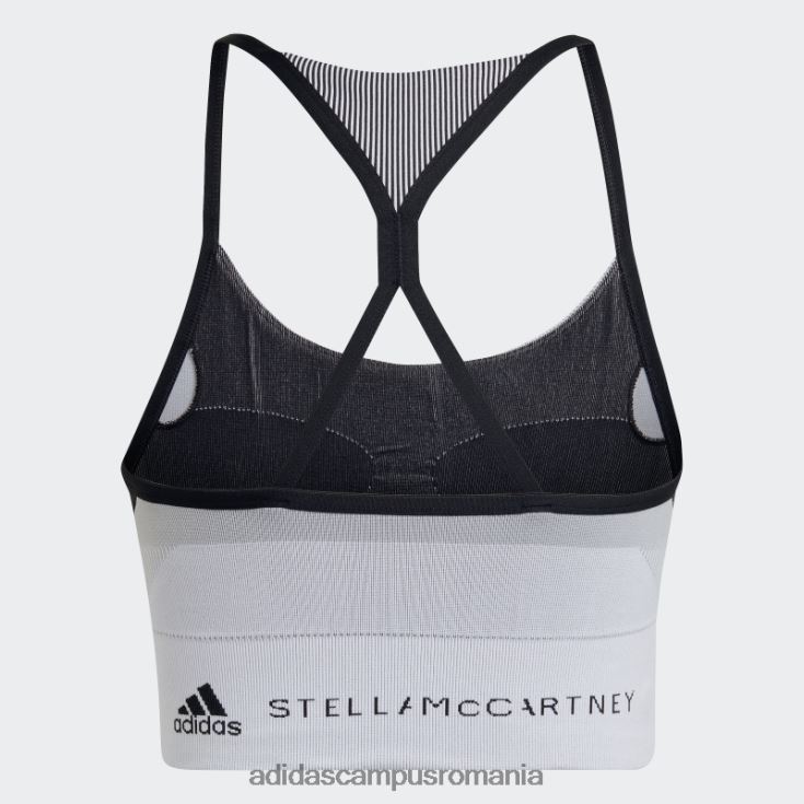 adidas campus romania negru de stella mccartney truestrength yoga tricot sutien ușor de susținere fierbinte unisex negru/alb/onix J266N22420