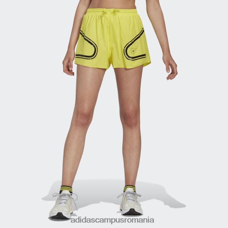 adidas campus romania șoc galben fashion by stella mccartney pantaloni scurți de alergare truepace unisex galben șoc J266N223600