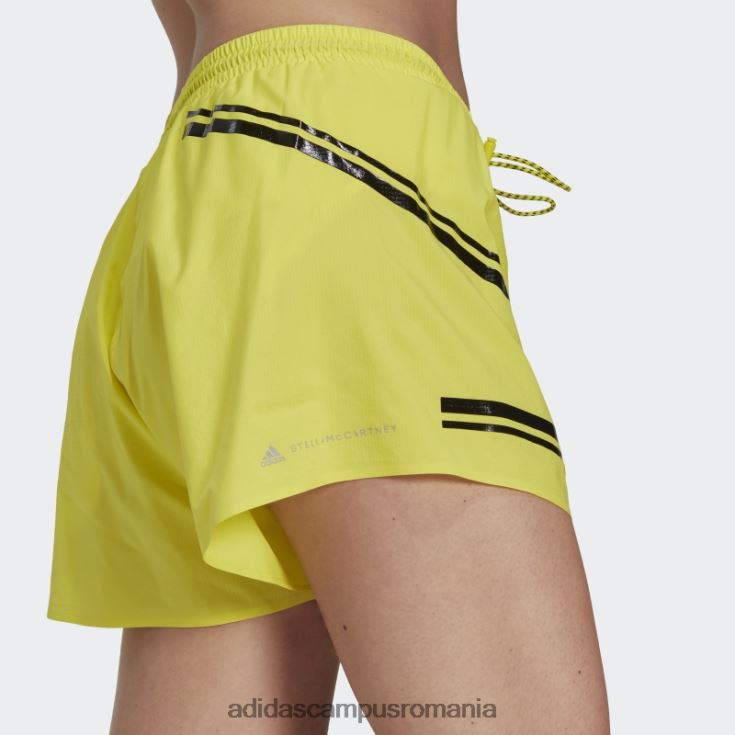 adidas campus romania șoc galben fashion by stella mccartney pantaloni scurți de alergare truepace unisex galben șoc J266N223600