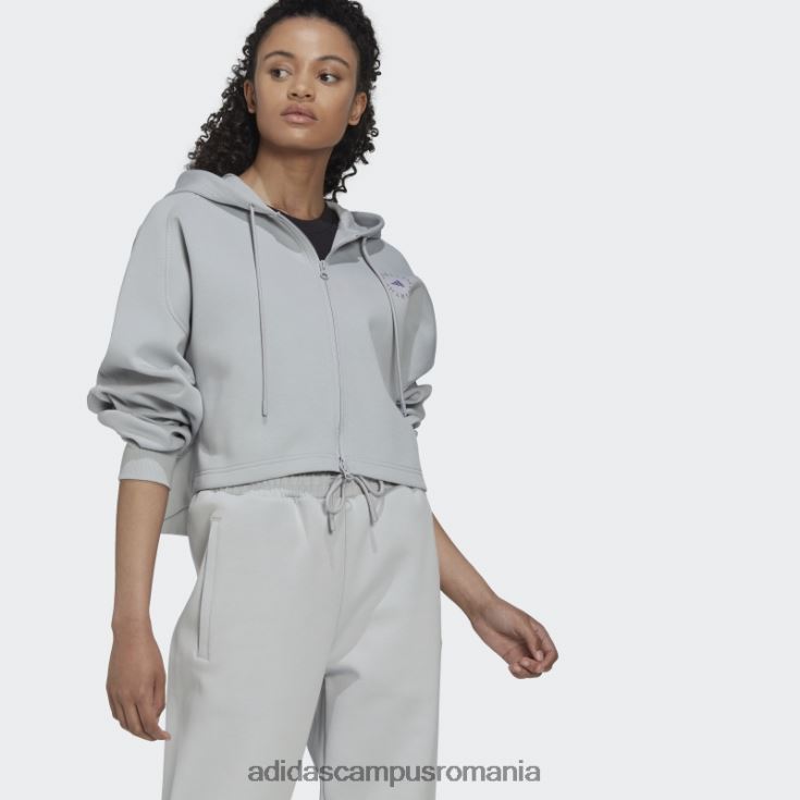 adidas campus romania onix by stella mccartney decupat hanorac modă unisex onix J266N223101