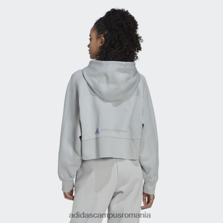 adidas campus romania onix by stella mccartney decupat hanorac modă unisex onix J266N223101