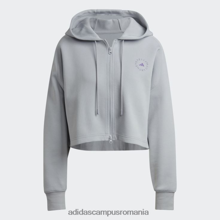adidas campus romania onix by stella mccartney decupat hanorac modă unisex onix J266N223101