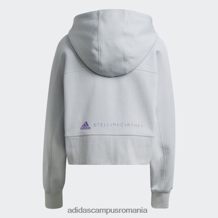 adidas campus romania onix by stella mccartney decupat hanorac modă unisex onix J266N223101