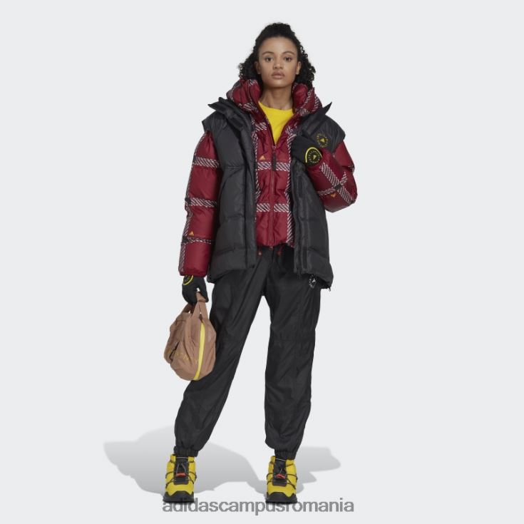 adidas campus romania pantaloni de iarnă țesuți, căptușiți de stella mccartney, moda neagră unisex negru J266N223981